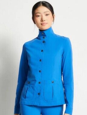 Anatomie Jane Saira Women's XS Lightweight Slim Fit Jacket Cypress Blue New